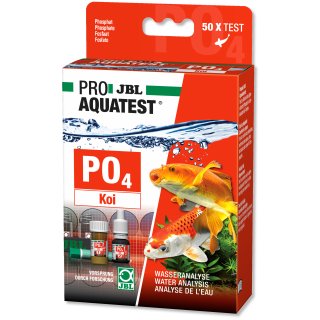 JBL PROAQUATEST PO4 Phosphat Koi Phosphat-Test Set für Garten- und Koiteiche Fisch Algen Nährstoff (2407600)