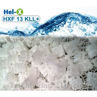 Hel-X® HXF 13 KLL+ Filter Medium Koi Teich Bio Carrier - Farbe: weiß