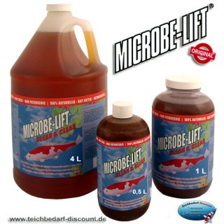 MICROBE LIFT® Clean & Clear - Hochleistungs Teich- und Filterbakterien - Inhalt: 4 Liter