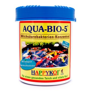 AQUA-BIO-5® Milchsäurebakterien Teich Bakterien Pulver Konzentrat für bis zu 250.000 L Jumbo Dose - Menge: 1.500 ml