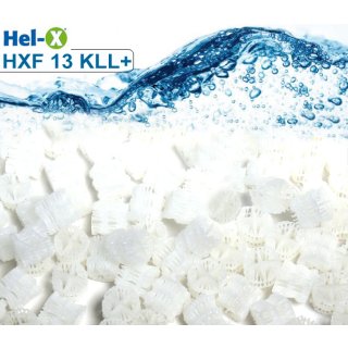 Hel-X® HXF 13 KLL+ 100 Ltr. Filter Medium Koi Teich Bio Carrier - Farbe: weiß
