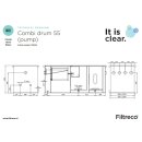 Filtreco COMBI DRUM FILTER 55 (Pumpe) Trommelfilter - mit...