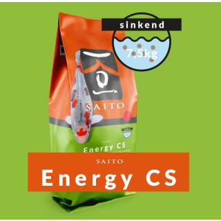 SAITO ENERGY CS - Koi Sinkfutter mit arktischem Fisch Krill Kohlenhydrate Ballaststoffe niedrige Wassertemperatur Ø4 mm - Inhalt: 5 kg Eimer