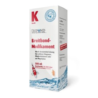 TRIPOND Breitband Medikament K Kombi Prophylaxe gegen Parasiten Zierfisch Koi Teich - Inhalt: 500 ml