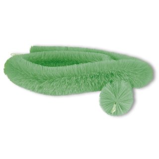 Laichbürste grün - L: 260 cm x D: 15 cm gewellt + X-Form Teich Koi Ablaichen Ablaichbürsten Bürste