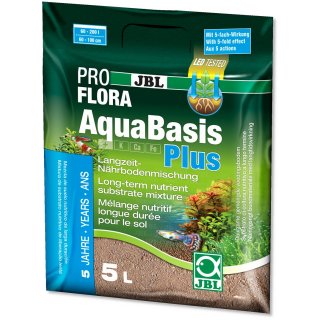 JBL PROFLORA AquaBasis plus - Aquarium Nahrung Nährstoffe Nährboden braun für Aquarienpflanzen - Inhalt: 5 Liter (2021000)