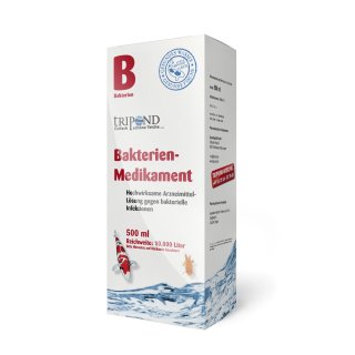 TRIPOND Bakterien-Medikament B Bakterien Lösung für ZierfischeTRIPOND Bakterien-Medikament B Bakterien Koi Infektion