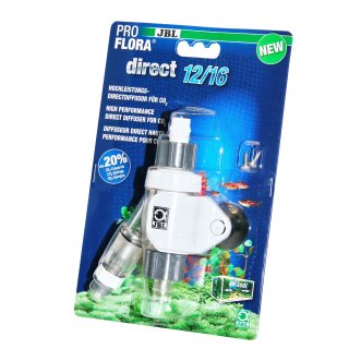 JBL PROFLORA Direct - Hochleistungs-Direktdiffusor für CO2 Kolendioxid Pflanzennahrung Aquarien - 40-300 Liter - Ø12/16 mm (6333900)