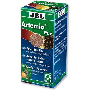 JBL Artemio Pur Lebendfutter herstellen Hochwertige Artemia Eier Ergänzungsfutter Leckerbissen Aquarium Fischfutter - Inhalt: 40 ml (3090700)