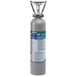 JBL PROFLORA m2000 SILVER wiederbefüllbare CO2 Mehrweg-Flasche für Aquarien CO2 Düngung mit 2 kg Inhalt (6305500)