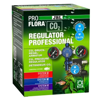 JBL PROFLORA CO2 REGULATOR PROFESSIONAL Druckregler mit 2 Anzeigen & Magnetventil für CO2 (6467200)