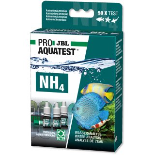 JBL PROAQUATEST NH4 Ammonium Ammoniak Schnelltest für Aquarium und Teich Süß-/Meerwasser-Aquarien & Teichen Wasseranalyse
