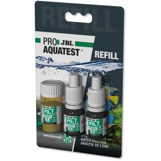 JBL PO4 Phosphat sensitiv Test - REFILL (Nachfüller) Schnelltest zur Bestimmung des Phosphatgehalts in Süß-/Meerwasser Aquarien & Teichen (2412700)