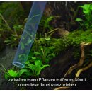 DENNERLE Gravel Cleaner Nano - Nano Mulmsauger für Aquariengröße 10 bis 40 L - Bodengrund Reinigung Absaugung Pumpe Druchflussbegrenzer Schlauchhalter