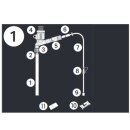 DENNERLE Gravel Cleaner Nano - Nano Mulmsauger für Aquariengröße 10 bis 40 L - Bodengrund Reinigung Absaugung Pumpe Druchflussbegrenzer Schlauchhalter