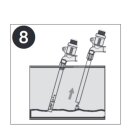 DENNERLE Gravel Cleaner Nano - Nano Mulmsauger für Aquariengröße 10 bis 40 L - Bodengrund Reinigung Absaugung Pumpe Druchflussbegrenzer Schlauchhalter