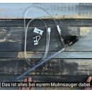 DENNERLE Nano Mulmsauger für Aquariengröße 10 bis 40 L Bodengrund Reinigung Absaugung Pumpe Druchflussbegrenzer Schlauchhalter - 5878