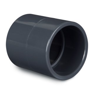 PVC Muffe Rohrverbindung Rohrverbindung Fitting Klebemuffe - Ø 32 mm