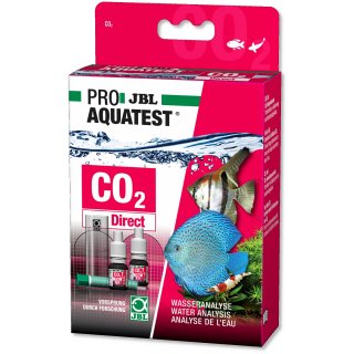 JBL PROAQUATEST CO2 Direct - Schnelltest zur Bestimmung des Kohlendioxidgehalts (Hauptnährstoff für Pflanzen) in Süßwasser-Aquarien