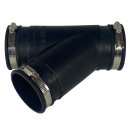 Flexibles Gummi Y-Stück Ø 63 mm / 45°...