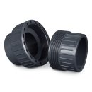 PVC-Kupplung mit 2x Klebeverbindung, schraubbar mit Dichtung - Ø63 mm