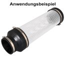 Filtersiebrohr / Siebrohr Ø 160 mm für schwimmende Filtermedien - Farbe: weiß