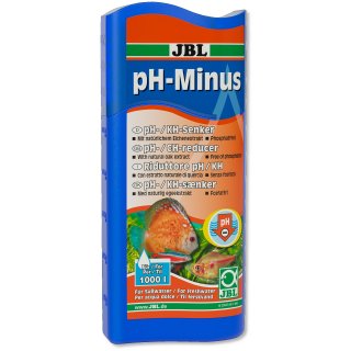 JBL pH-Minus - Wasseraufbereiter zur Senkung der pH-Werte für Süßwasser-Aquarien - Inhalt: 250 ml