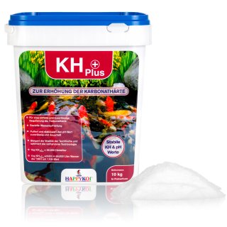 HAPPYKOI® KH + Plus Erhöhung der Karbonathärte stabile KH & pH Werte im Koi Teich - Menge: 10 kg