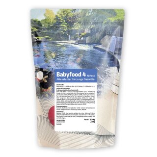Babyfood 4 für Tosai - Pellets - Aufzuchtfutter für Jungfische ab einer Größe von 10 cm bis zu 20 cm - Inhalt: 1 kg