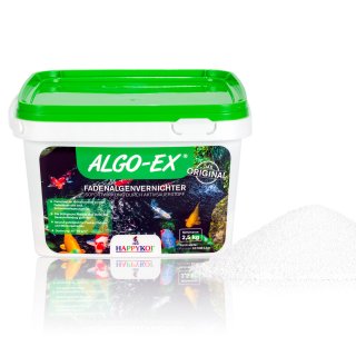 HAPPYKOI® ALGO-EX Fadenalgenvernichter Algen Vernichter mit Sofortwirkung durch Aktivsauerstoff - 2,5 kg