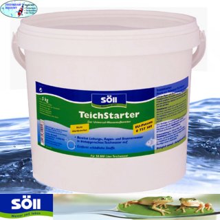 Söll TeichStarter - Wasseraufbereiter für 25.000 Liter Koi Teich - Menge: 2,5 kg