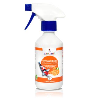 HAPPYKOI® VITAMIN-PLUS Futterzusatz flüssiges Ergänzungsfuttermittel für Koi - Inhalt: 250 ml
