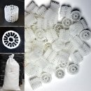 Hel-X® H2X36, weiß weiss, 35 / 36 mm Moving Bed Helix Koi...