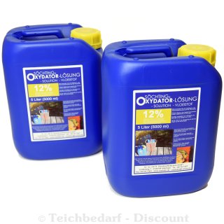 SÖCHTING Oxydator Lösung 12% - 2 x 5 Liter Wasserstoff Peroxyd Sauerstoff Ausströmer - Inhalt: 10 Liter