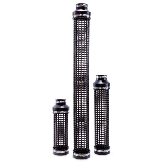 Ansaugrohr Pumpen Korb Set Siebrohr Filtersiebrohr Pumpe Teich Filter schwarz - L= 37 cm - 57 cm - 100 cm - Ø110 mm x Ø63 mm