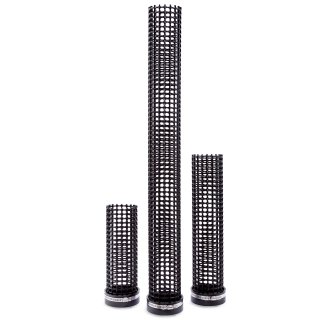 Filtersiebrohr / Siebrohr für schwimmende Filtermedien mit Endkappe Ø110 mm / Farbe: schwarz - Länge: 33 cm