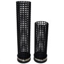 Filtersiebrohr / Siebrohr für schwimmende Filtermedien mit Endkappe Ø110 mm / Farbe: schwarz - Länge: 33 cm
