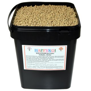 HAPPYKOI Koifutter - Wheatgerm Weizenkeim Futter Frühjahr / Herbst mit Immunstimulanz - Inhalt: 20 Liter