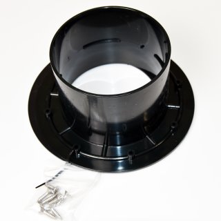 Tankdurchführung aus ABS schwarz Behälter Flansch Foliendurchführungen für Teich- und Filterbau Ø110 mm
