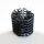 Hel-X® H2X36 - 35 / 36 mm Moving Bed Helix Teich Filtermedium - Farbe: schwarz - 200 Liter