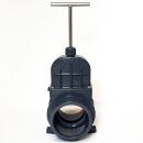 VDL Zugschieber Ø 50 mm PVC Edelstahl Schieber mit 2x Klebemuffe