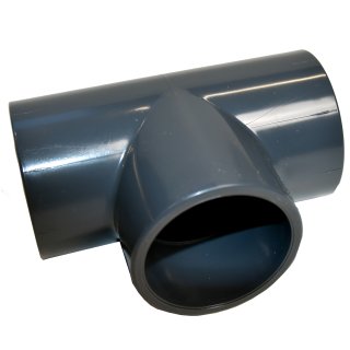 Ø 40 mm für PVC Rohr für Koi-Teich Teichbau Filterbau PVC Fitting T-Stück 90° 