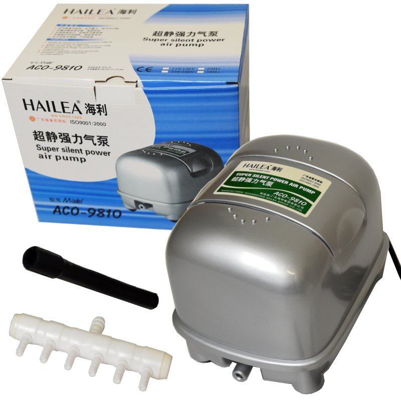 ACO-9810 Membrankompressor von HAILEA® Belüfter Sauerstoff Luft Pumpe,  61,90 €