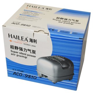ACO-9810 Membrankompressor von HAILEA® Belüfter Sauerstoff Luft Pumpe Koi Teich Belüftungspumpe Aquarien Filter