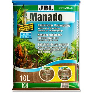 JBL Manado Naturbodengrund für Süßwasser Aquarien Aquarium Kies Bodengrund 10 L
