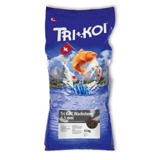 TRI KOI® Wachstum 6,5 mm - 5 kg - 25 kg Wachstums Koi Futter über 15°C