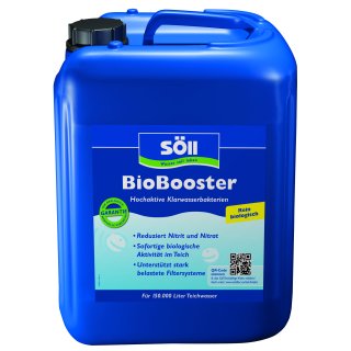 Söll BioBooster - Filterstarter Bio Bakterien Teichbakterien flüssig Koi Teich Filter - Inhalt: 5 Liter